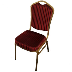 Stackchair deluxe goud / rood